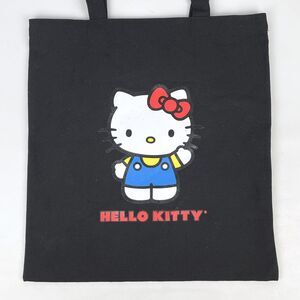 NWT Hello Kitty Forever 21 Black Canvas Double Handle Tote Bag Sanrio
